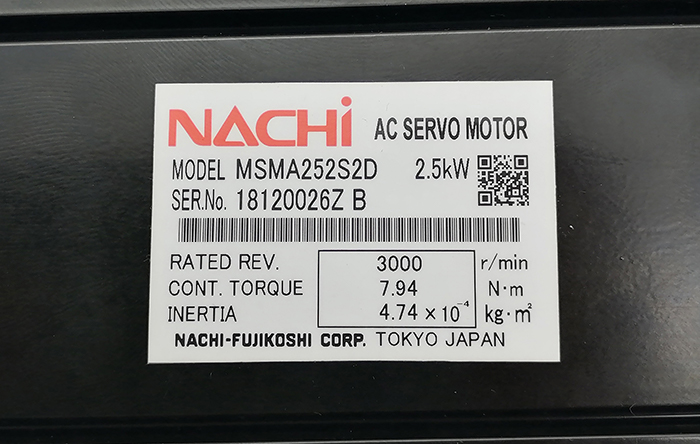 NACHI那智伺服電機MSMA252S2D NACHI那智伺服電機MSMA252S2D