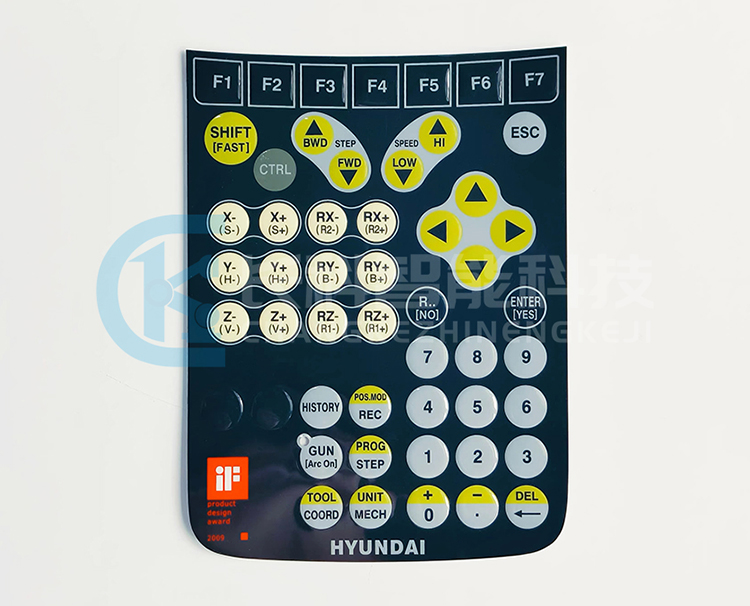 現代示教器TP510按鍵膜